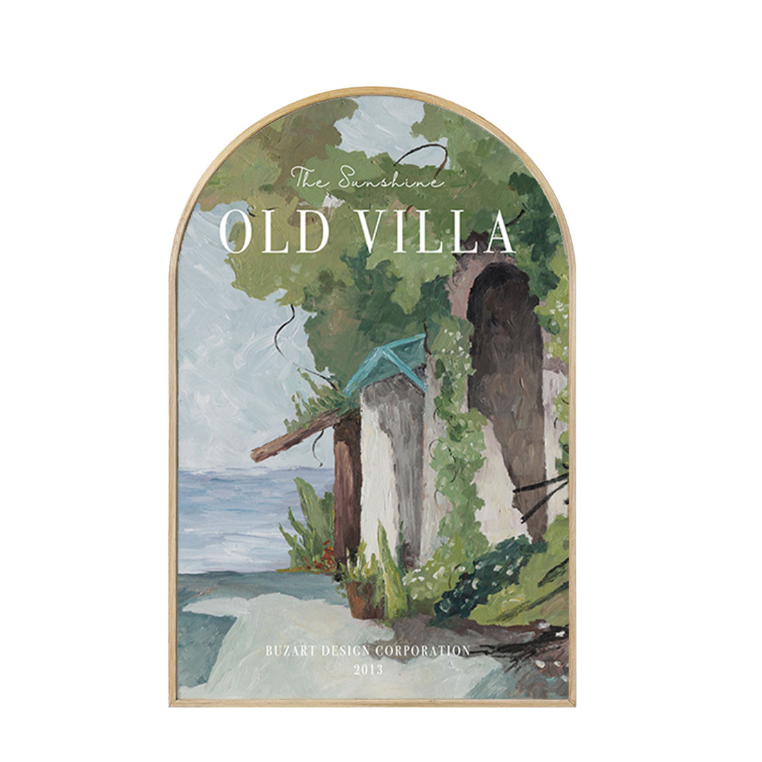 (7월특가) 오커밍 캔버스 아치 포스터 - 올드빌라 (Old villa)
