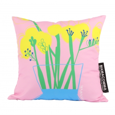 마마콤마 Flower Cushion Pink