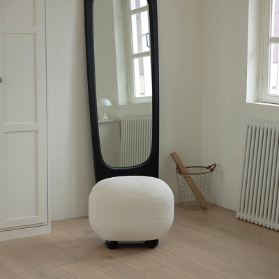 (12월특가) 커넥토리얼 페블 스툴 - 아이보리 (-12/31)