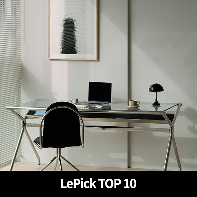 (르픽TOP) [단독최저] 피콕서울 투엑스 데스크 - 블랙/카멜