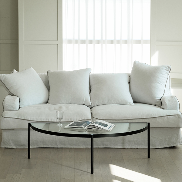 피콕서울 반달 소파 테이블