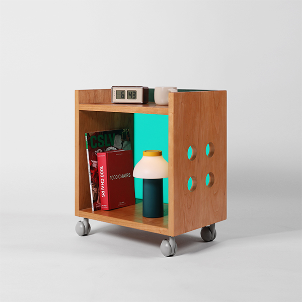 (블랙프라이데이) 스튜디오 하 Ando_01 Side Table (Green) Cherry wood