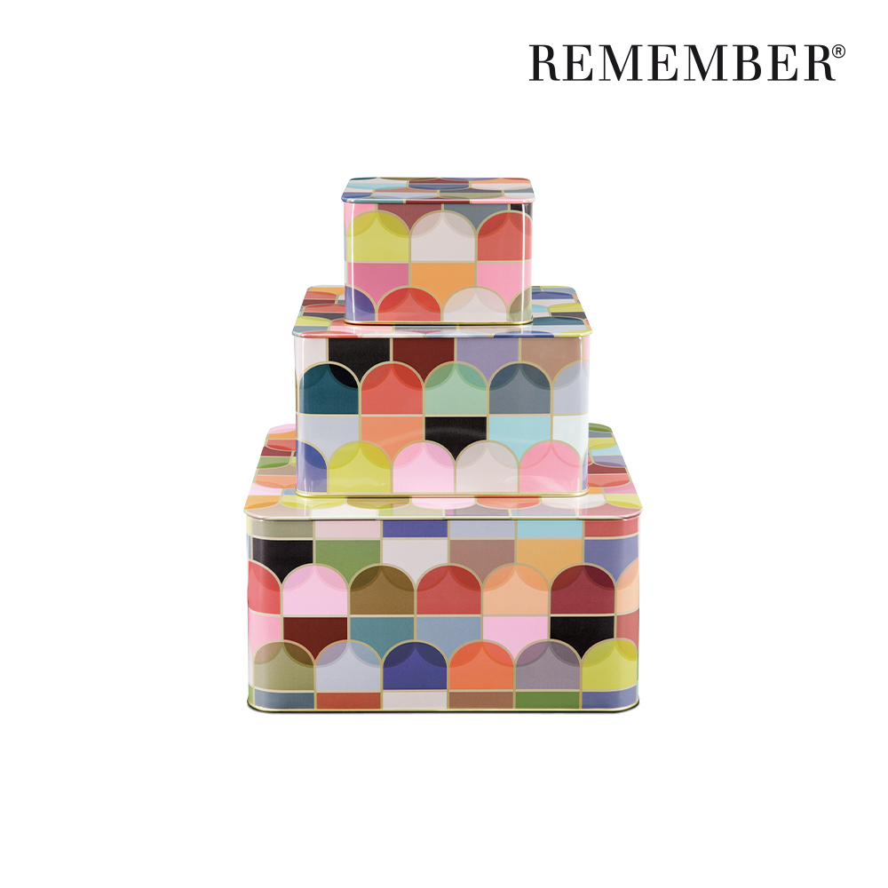 [REMEMBER] 콘페토 틴박스 3개 세트/Set of Tin Boxes Confetto, set of 3