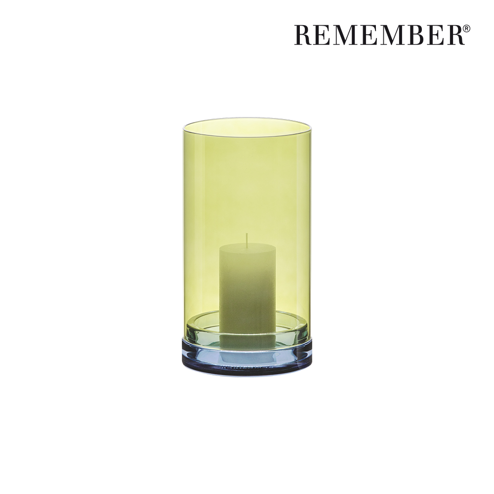 [REMEMBER] 유리 랜턴 루시우스 L 라임/Glass lantern Lucius lime Large