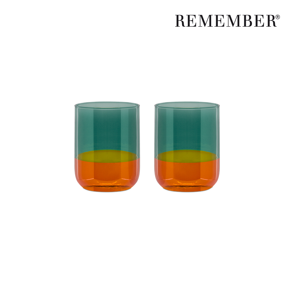 [REMEMBER] 글라스 음료잔 2개 세트/Drinking glasses, set of 2