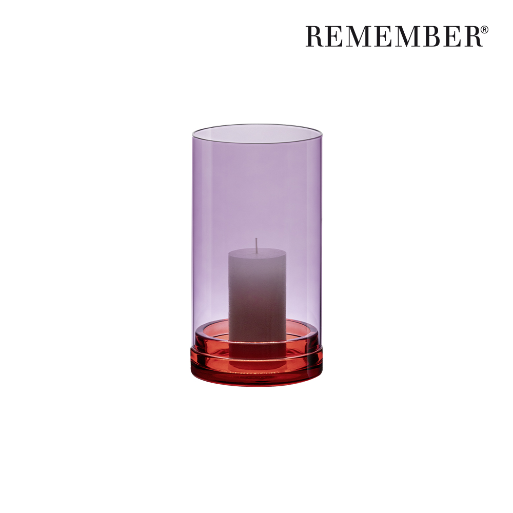 [REMEMBER] 유리 랜턴 루시우스 L 바이올렛/Glass lantern Lucius violett Large