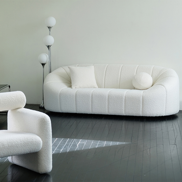 피콕서울 페이브 소파 - 부클화이트