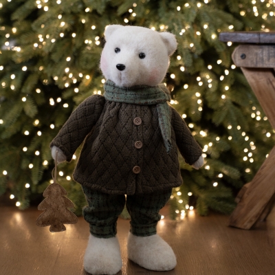 (12월특가) 아티파티 젠틀 베어 보이 곰 인형 오브제 크리스마스 트리 장식 소품 (-12/25)