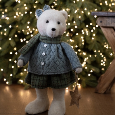 (12월특가) 아티파티 레이디 베어 레이디 곰 인형 오브제 크리스마스 트리 장식 소품 (-12/25)