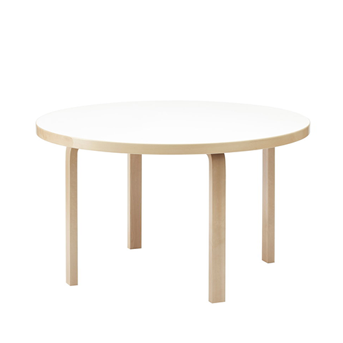 (블랙프라이데이) 아르텍 알토 라운드 테이블 Artek Aalto Table Round 91 White HPL/Birch