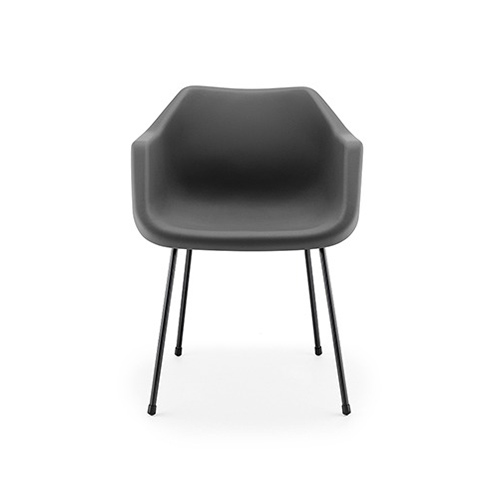 (11월특가) 힐레 암체어 블랙 쉘 블랙 프레임 HILLE Armchair Black Frame