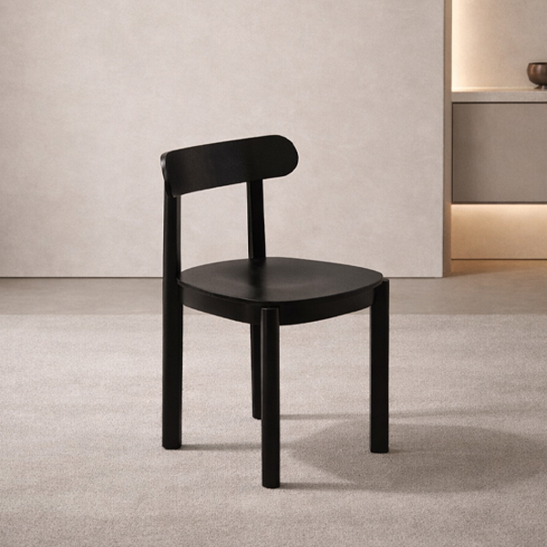 (페스타세일) 레글런 원목 체어 블랙