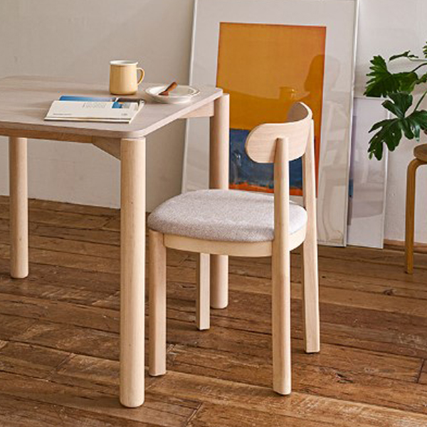 (페스타세일) 레글런 원목 체어 라이트내추럴(쿠션시트)