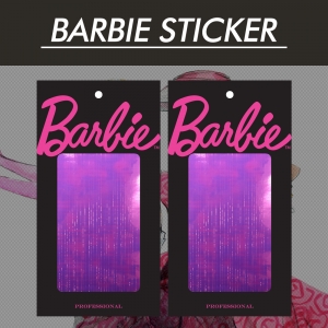 [Barbie] Purple 바비 네일스티커(6x9) 오로라 라인스티커