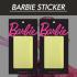 [Barbie] Yellow 바비 네일스티커(6x9) 오로라 라인스티커