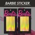 [Barbie] Gold 바비 네일스티커(6x9) 오로라 라인스티커