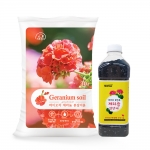 트리맘 제라늄 분갈이 세트(제라늄쏘일30L+제라늄영양제700g)