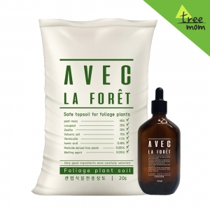 트리맘 관엽식물 분갈이 세트(관엽상토20L+잎영양제100ml)