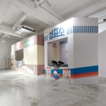 허니콤보드 팝업스토어 행사장 DJ박스