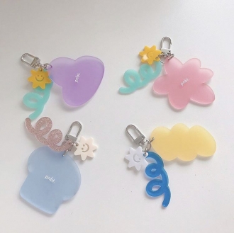 반투명 무광 아크릴 키링