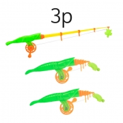 3p   낚시놀이용  44cm 자석 낚시대 (새우)