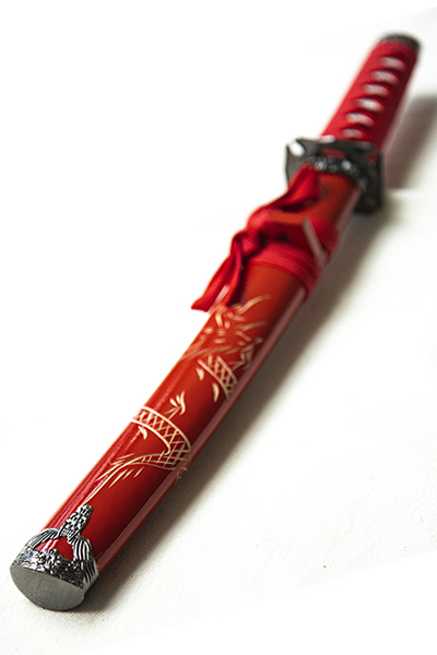 YK 068-4 red 일본도 단도 가검