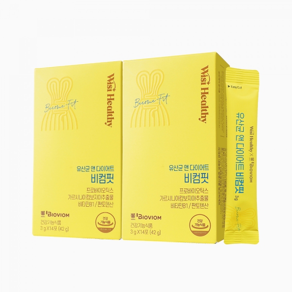 삼진제약 위시헬씨 유산균 앤 다이어트 비컴핏(4주분/2박스) 가르시니아 프로바이오틱스