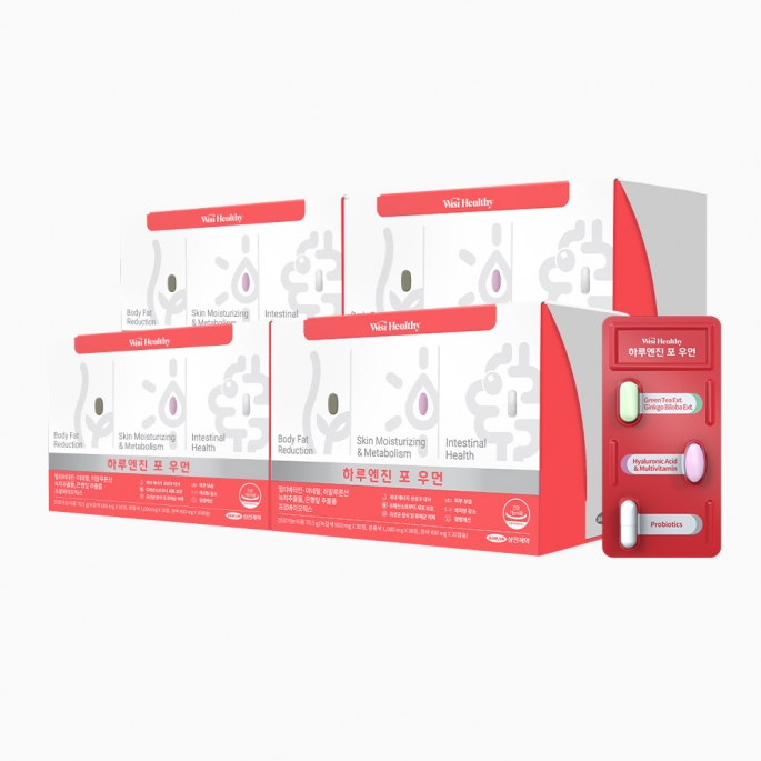 삼진제약 위시헬씨 하루엔진 포우먼 4개월분 4박스