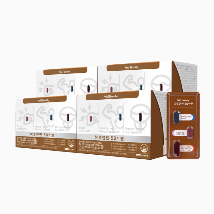 삼진제약 위시헬씨 하루엔진 50+맨 4개월분