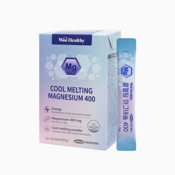 [쪼약사X삼진제약][공동구매 전용] 위시헬씨 쿨멜팅 마그네슘 400