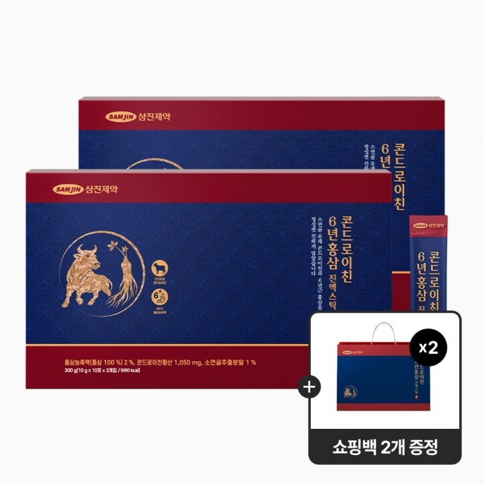 삼진제약 콘드로이친 6년 홍삼 진액스틱 30포X2개월분