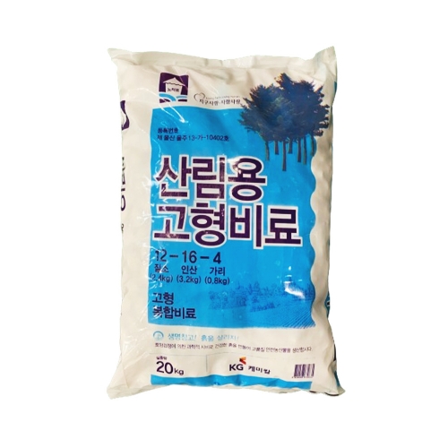 KG케미칼 산림용 고형비료 20kg - 3년이하 유목관리용