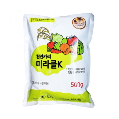 흙살림 미라클K 500g - 천연가리+미량요소, 비대 착색