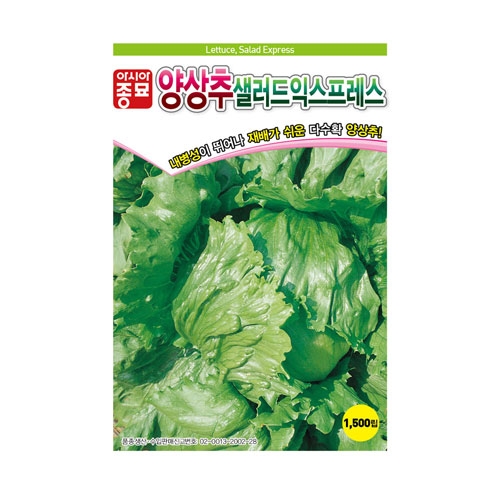 아시아종묘 상추씨앗 샐러드익스프레스 1500립,6000립(LMV free)