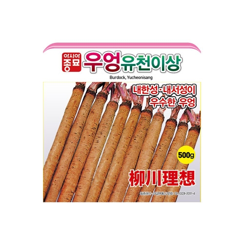 민속채소씨앗 유천이상 (500g) - 뿌리 우엉