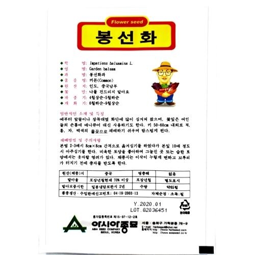 꽃씨앗 봉선화(500립)