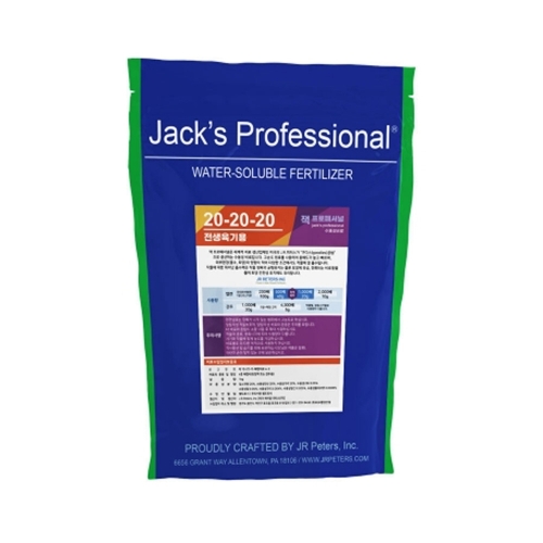 잭스프로페셔널 20-20-20 1kg 전생육기용 수용성 식물영양제