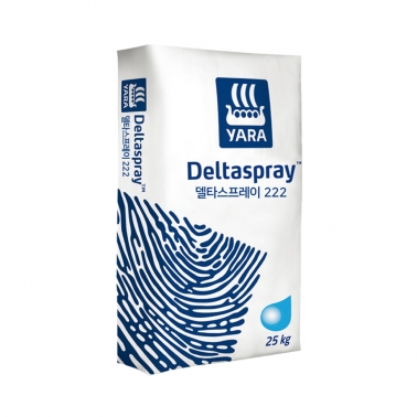 (NPK이벤트) 야라 델타스프레이 222 25kg 균형성장 육묘기용 한국형 관주비료