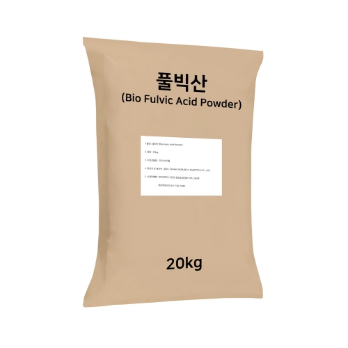 풀빅산(Bio Fulvic Acid Powder) K 20kg - 전기전도도 감소 토양개량 비료원료