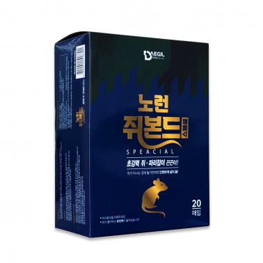 노런 쥐본드 스페셜 20매 쥐 퇴치 덫 쥐끈끈이 트랩