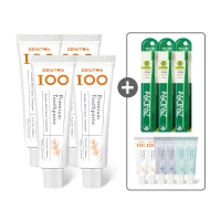 제니튼 백치약 100g 4개입 (증정 : 미니치약 6개 + 성인칫솔 3개)