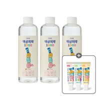 제니튼백액상치약 사과자두향, 500ml 3개입 (어린이 고불소 가글)  / 1450 주니어 미니치약 3개 랜덤증정
