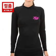 젯파일럿 여성용 래쉬가드 스크립트 S16 - 블랙