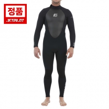 젯파일럿 남성용 웻슈트 플라이트 3x2 백집 전신 - 블랙 (JA19165)