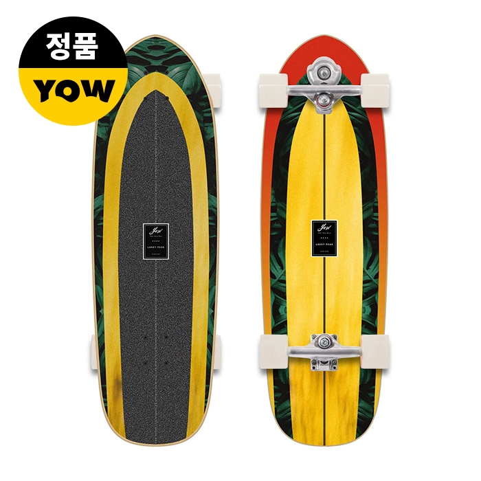 Yow AA031 Lakey Peak 32&Prime; Power Surfing Series Surfskate - White (요우 레이키 피크 - 파워서핑 시리즈 서프스케이트 컴플릿) YOCO0021A031