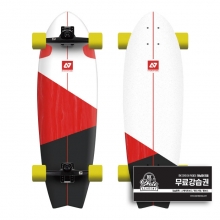 Hydroponic Vortex Black/Red 31,5&Prime;x9,75&Prime; Surfskate Complete (하이드로포닉 볼텍스 서프스케이트 컴플릿)
