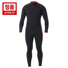 젯파일럿 남성용 웻슈트 X1 3x2 체스트 집 GBS - 블랙 (JA21163R)