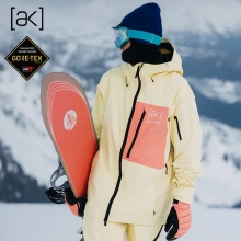 2324 버튼 스노우보드복 자켓 싸이클릭 고어텍스 - 버터밀크/리프핑크 (10002110702)