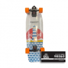 Hydroponic Square Red Light House 33&Prime;x10&Prime; Surfskate Complete (하이드로포닉 스퀘어 레드 라이트 하우스 서프스케이트 컴플릿)