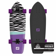 Hydroponic Square Concrete Purple 33&Prime;x10.25&Prime; Surfskate Complete (하이드로포닉 스퀘어 콘크리트 퍼플 서프스케이트 컴플릿)